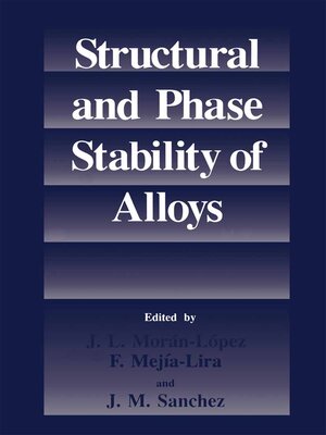 cover image of Structural and Phase Stability of Alloys